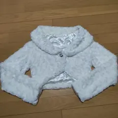 LIZ LISA ホワイトファークロップドジャケット