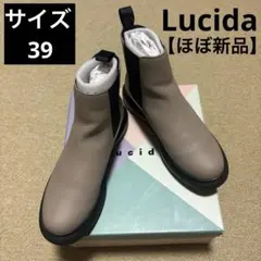 【ほぼ新品】ベージュ 厚底サイドゴアブーツ　39サイズ　Lucida
