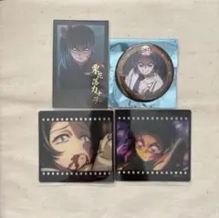 鬼滅の刃 胡蝶しのぶ 胡蝶カナエ 栗花落カナヲ クリアカード 缶バッジ チェキ