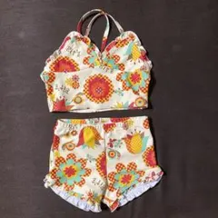 BREEZE Bit'z 花柄フリルセパレート水着 120cm