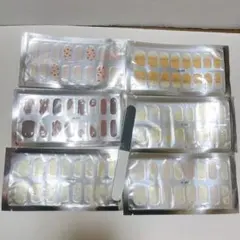 ネイルシール 手の爪 6枚入 爪やすり付き ネイルステッカー ネイルアート