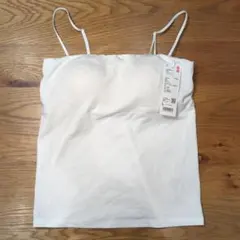 UNIQLO エアリズムコットンブラチューブトップ ホワイト L