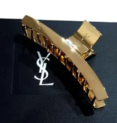 YSL ヘアクリップ ゴールド