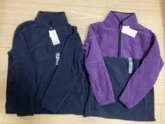 ユニクロ　150 フリース　新品未使用　UNIQLO ハーフジッププルオーバー