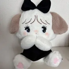 【新品タグ付き】mikko BLACK RIBBON BIGぬいぐるみ　スフレ