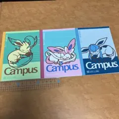 ポケモン ミニキャンパスノート 3冊パック