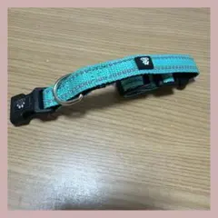 NESTROAD 犬首輪 調節可能 夜間反射 小型犬 グリーン、Sサイズ