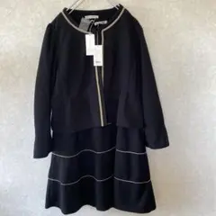 黒のジャケットとスカートセット 3L