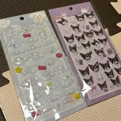 未開封　サンリオ　クロミちゃん　シナモン　ボンボンドロップシール　立体3Dシール
