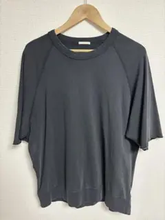 ウォッシュドスウェT(5分袖) ダークグレー L