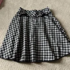 メゾピアノジュニア　L(160)チェック柄フレアスカート