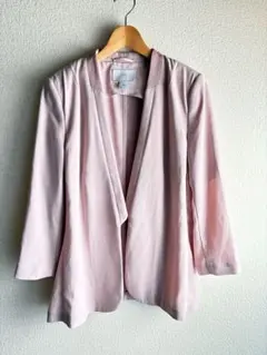 H&M七分袖ピンクジャケット42サイズ