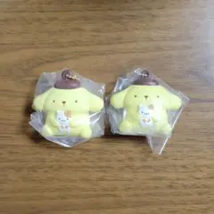 サンリオキャラクターズ ぺたんこマスコット ポムポムプリン×2