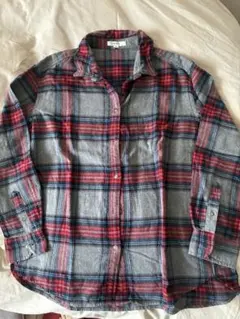 ネルシャツ　チェック柄　ニコアンド