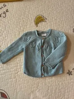 next baby 水色 カーディガン 3-6ヶ月