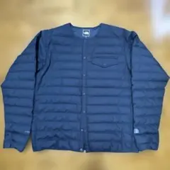 【美品 XL】 ウィンドストッパーゼファーシェル カーディガン　ネイビー