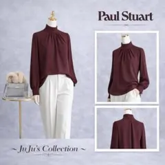 未使用★Paul Stuartウォッシャブル ジョーゼットコンビプルオーバー6のサムネイル