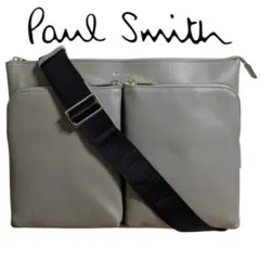 ポールスミス ショルダーバッグ ソフトレザー クラッチバッグトープ