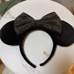 ミニーマウス　カチューシャ ビーズ付き