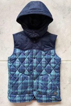 美品　TOMMY HILFIGER チェック柄ダウンベスト 152