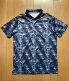 プーマゴルフ総柄半袖シャツM