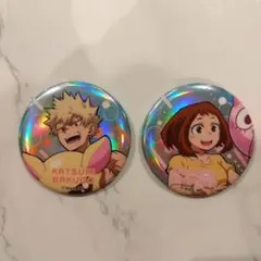 僕のヒーローアカデミア 爆豪勝己 麗日お茶子 ビーチボール 缶バッジ