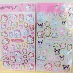 サンリオ♡箔押しシール チャーミーキティ、ねこみみメイドカフェ