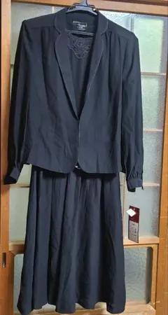 【新品タグ付き】モンプレーヌ フォーマル ブラック ワンピース スーツ