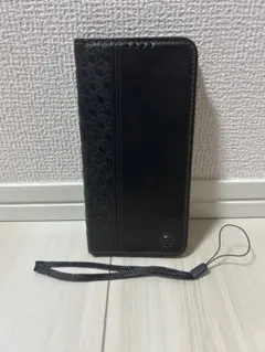 ブラック 手帳型ケース iPhone用