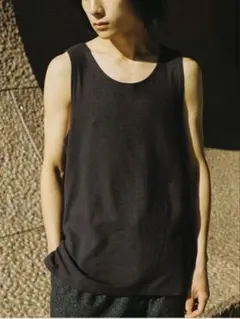 Linen Tank Top ASH BLACK Lサイズ - メルカリ