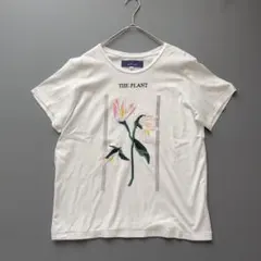 美品✨AKIRA NAKA THE PLANT 半袖Tシャツ 刺繍 38 白のサムネイル
