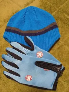 子供用ニットキャップ＆グローブ