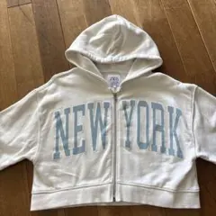 ZARA NEW YORKプリント クロップドフーディ