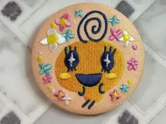 たまごっち 刺繍CANバッジ　めめっち　缶バッチ