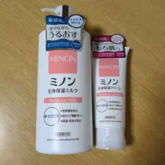 MINON 全身保湿ミルク 400mL & 全身保湿クリーム セットのサムネイル