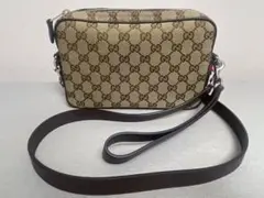 GUCCI GGキャンバス クロスボディバッグ