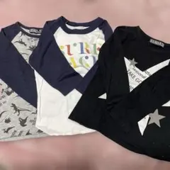 カットソー　ロンT 3枚セット　110