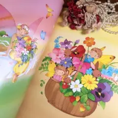 めちゃくちゃ可愛いイラスト集　レトロイラスト　永田萌　妖精イラスト集　花イラスト