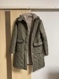 即日発送 美品 MACKINTOSH ボア キルティング フーデッド ロング 