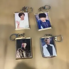 SnowMan写真入りキーホルダー4個セット