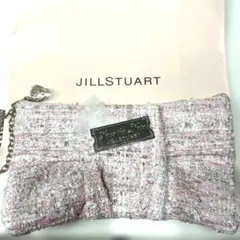JILLSTUART ピンク ツイード クラッチバッグ&ショッパー