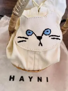 HAYNI ヘイ二 Minetpanieミネットパニエ 猫モチーフ かごバッグのサムネイル