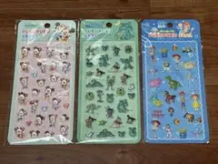 新品未使用　ディズニーぷくぷくシール3枚セット①