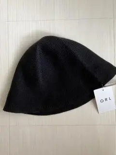 新品タグ付き GRL ニットバケットハット 블랙