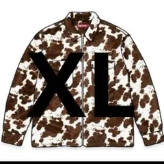 とっち様supreme Faux Fur Zip Up Shirt COW supreme Faux Fur Zip Up Shirt COW - メルカリ