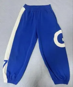 青色ロングパンツ 130