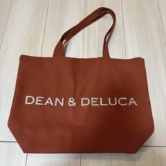 新品未使用 ディーン&デルーカ テラコッタオレンジ トートバッグ Lサイズ