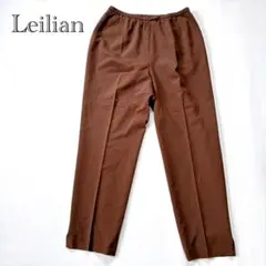 レリアン Leilian テーパードパンツ サイドスリット ウール 日本製のサムネイル