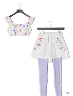 Chestyスポーツウェアセット（トップス＆ショートパンツ＆レギンス）