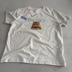 しまむら　猫 半袖　パール付き　Tシャツ